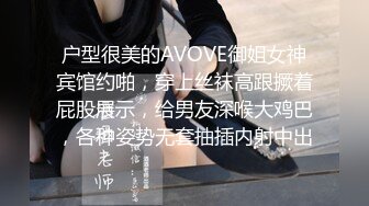 户型很美的AVOVE御姐女神宾馆约啪，穿上丝袜高跟撅着屁股展示，给男友深喉大鸡巴，各种姿势无套抽插内射中出