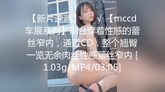 【新片速遞】 ❤️√ 【mccd车展系列】前台穿着性感的蕾丝窄内，通透CD，整个翘臀一览无余肉丝性感蕾丝窄内 [1.03g/MP4/03:05]