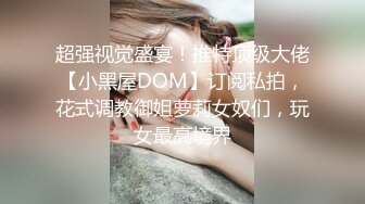 超强视觉盛宴！推特顶级大佬【小黑屋DOM】订阅私拍，花式调教御姐萝莉女奴们，玩女最高境界